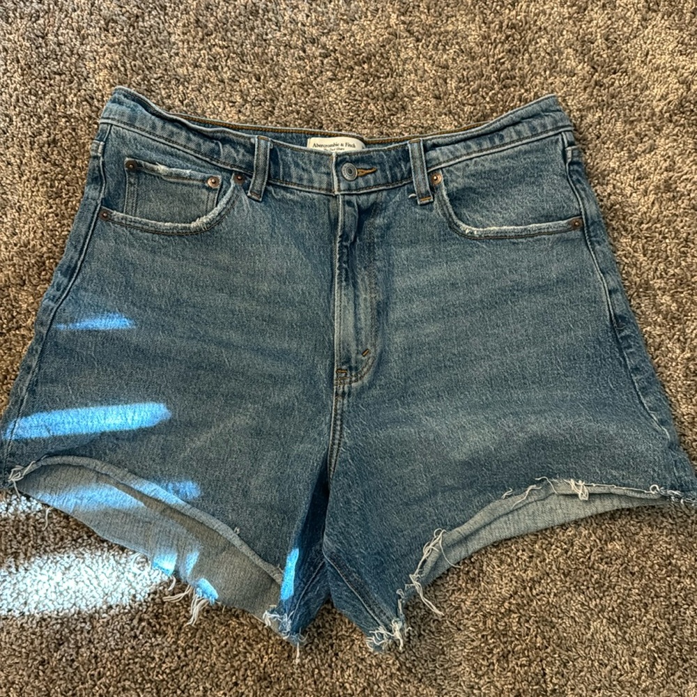 Abercrombie & Fitch Blue Denim Shorts